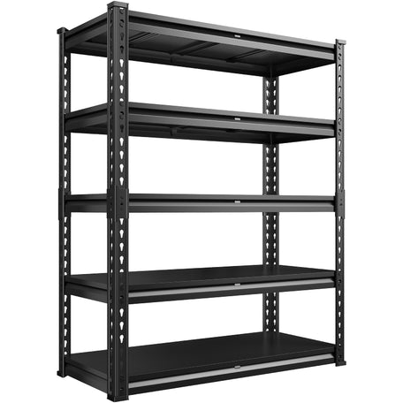 REIBII 5 Tier 72"H Garage Shelving, Metal Storage Shelving for Commercial Warehouse,Garage,Pantry