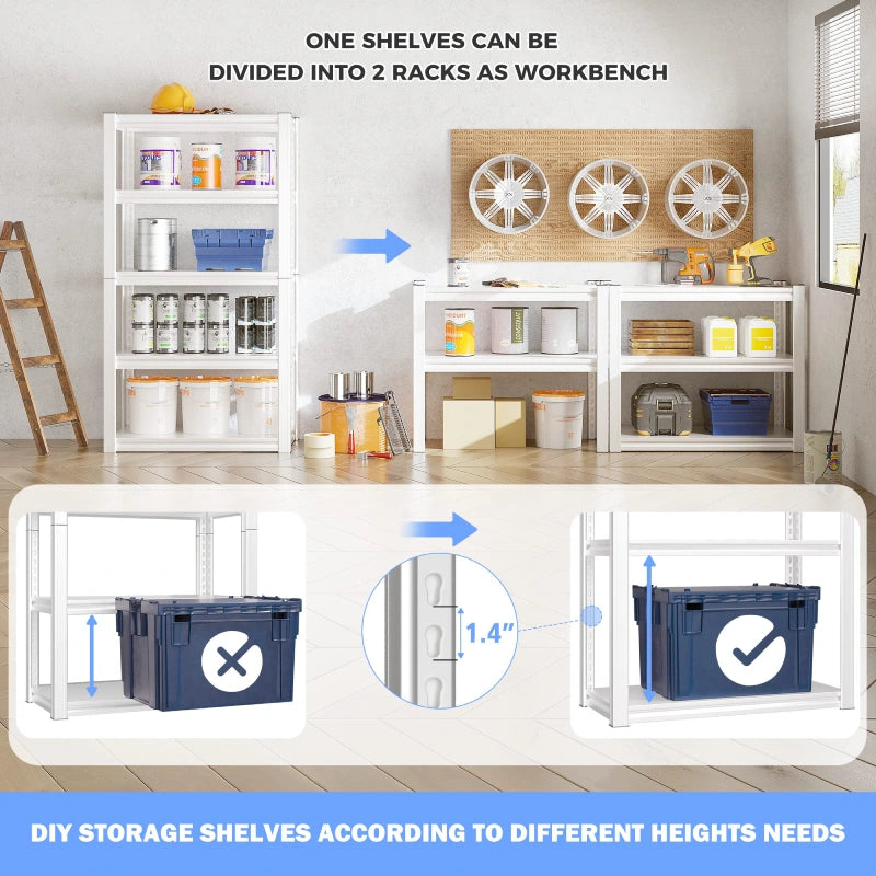 Raybee-Adjustable-White-Metal-Shelving-Unit