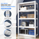 Raybee-Durable-White-Metal-Shelving-Unit