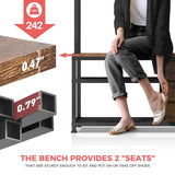 Raybee Hall Tree Coat Rack Bench with Shoe Storage for Entryway