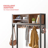 Raybee Hall Tree Coat Rack Bench with Shoe Storage for Entryway