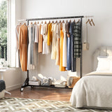 Raybee portable clothes rack with wheels