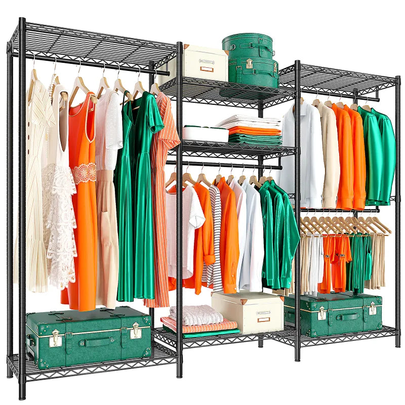 Raybee wire garment rack for hanging clothes 