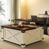 Raybee35.6WLiftTopCoffeeTable--White