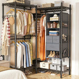 RaybeeAdjustableClothesRackwithShelves