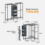 RaybeeClothingRackWeightCapacity750lbs