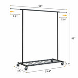 Raybee Clothing Racks 17Dx59Wx63H