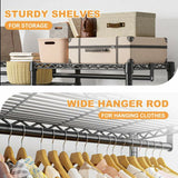 RaybeeClothingRackwithSturdyShelvesandWiderHangerRod