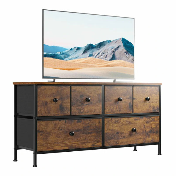 dresser with tv mount Amazon.com: DrawXynth TV Stand with Mount, Fabric Dresser with 6 Drawers for 32/45/55/60/65/75 inch TVs, Black Dresser Entertainment Center, Modern Media TV Console Table : Home & Kitchen