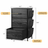 RaybeeNightstandSize11.8Dx15.7Wx25.6HInch