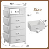 RaybeeNightstandSize11.8Dx15.8Wx32.1HInch