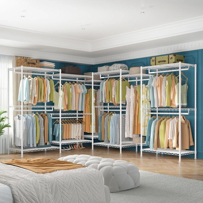 How To Create a Bedroom Closet with Clothing Racks