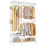 Raybee 500lbs Heavy Duty Clothing Rack ，Adjustable Garment Rack For Hanging Clothes
