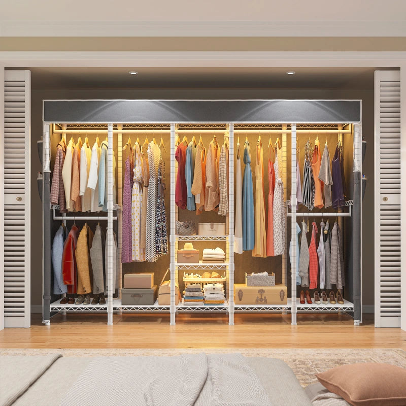 Raybee_90.6_in_W_Clothing_Rack_for_Bedroom-White
