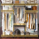 Raybee 795 LBS Portable Clothes Rack, Adjustable & Heavy Duty Clothing Rack with Shelves