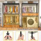 Raybee_Adjustable_Rolling_Clothes_Rack