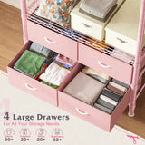 Raybee_Clothes_Rack_with_Storage_Drawers--Pink