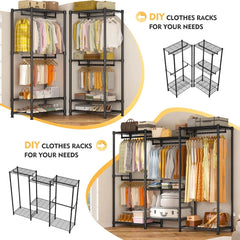 Raybee_DIY_Clothing_Rack_Heavy-Duty_for_Bedroom-Black