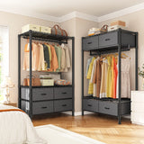 Raybee_DIY_clothes_rack_with_4_drawers