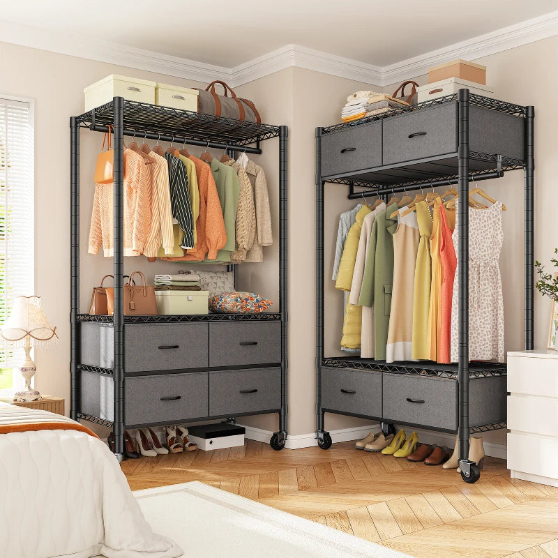 Raybee_DIY_rolling_clothes_rack