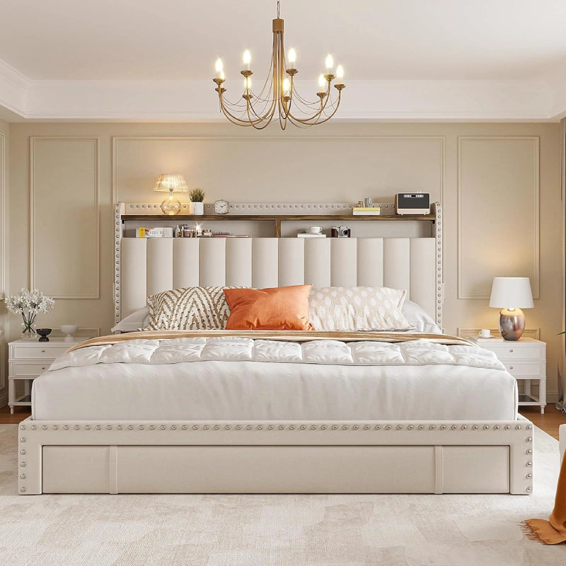Raybee_Queen_Size_Bed_Frame_with_3_Drawers--Beige