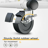 Raybee 59"W Rolling Clothing Racks with Shelves, Portable Garment Racks for Hanging Clothes