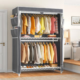 Raybee_Wheeled_Clothes_Rack_with_Cover---White