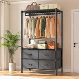 Raybee_clothes_rack_with_4_drawers