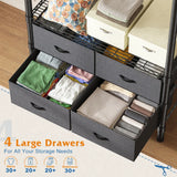 Raybee_clothes_rack_with_Storage_drawers