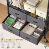 Raybee_rolling_clothes_rack_with_Storage_drawers