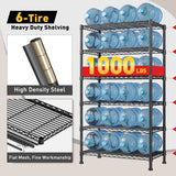 Reibii Tall Wire Shelving Units，Adjustable Outdoor Metal Shelves, Storage Shelves for Kitchen Pantry Dorm