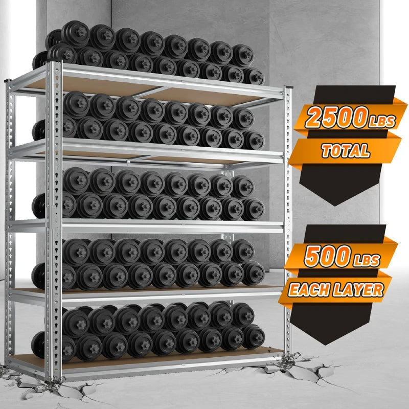 2500lbsGalvalnizedMetalShlevesforGarage