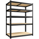 Reibii 40”W Storage Shelves, Heavy Duty Garage Shelving Load 2,500lbs , Metal Shelves for Pantry Kitchen Basement Closet