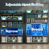 Reibii 40”W Storage Shelves, Heavy Duty Garage Shelving Load 2,500lbs , Metal Shelves for Pantry Kitchen Basement Closet