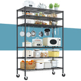 Reibii45Wx82H6-TierWireShelvingwithWheels