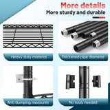 Reibii45Wx82HPremiumWireShelvingwithWheels