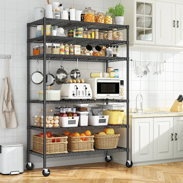 Metal Rack REGILLER 5-Wire Shelving Metal Storage Rack Adjustable