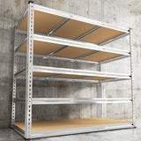 Reibii 48”W galvanized Shelving Units, 3020lbs Heavy Duty Garage Storage Shelves for Pantry Kitchen Commercial