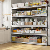 Reibii 48”W galvanized Shelving Units, 3020lbs Heavy Duty Garage Storage Shelves for Pantry Kitchen Commercial