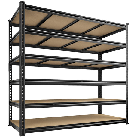 REIBII 60"W x 24"D Heavy Duty Garage Storage Shelves, 3000 lbs Adjustable Storage Rack for Large Bins, Tools, Basement, Warehouse, Workshop & Commercial Storage