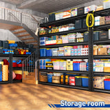Reibii 55" W Adjustable Storage Shelves, 6-Tier Heavy Duty Garage Shelving 3300Lbs Capacity Steel Shelf, Split Into 2 Units For Garage Basement Warehouse Kitchen