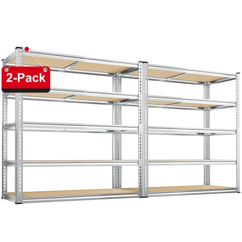 AdjusatbleMetalShlevesforGarage--2Pack