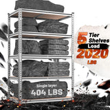 ReibiiHeavyDutyGarageShelvesLoad2020lbs
