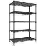 Reibii Tall Wire Shelving Units，Adjustable Outdoor Metal Shelves, Storage Shelves for Kitchen Pantry Dorm