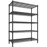 Reibii Tall Wire Shelving Units，Adjustable Outdoor Metal Shelves, Storage Shelves for Kitchen Pantry Dorm