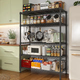 Reibii Tall Wire Shelving Units，Adjustable Outdoor Metal Shelves, Storage Shelves for Kitchen Pantry Dorm