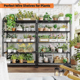 Reibii Tall Wire Shelving Units，Adjustable Outdoor Metal Shelves, Storage Shelves for Kitchen Pantry Dorm