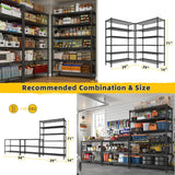 Reibii Tall Wire Shelving Units，Adjustable Outdoor Metal Shelves, Storage Shelves for Kitchen Pantry Dorm