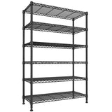Reibii Tall Wire Shelving Units，Adjustable Outdoor Metal Shelves, Storage Shelves for Kitchen Pantry Dorm