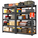 REIBII Storage Shelves Load 2020lbs, 5-Tier Adjustable Metal Shelving Units, Shelving Rack for Closet Kitchen Pantry